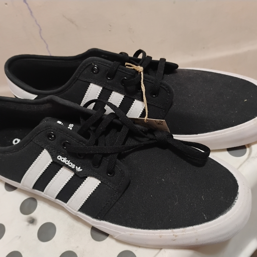 Adidas Black and White Sneakers - Picture 2 of 2